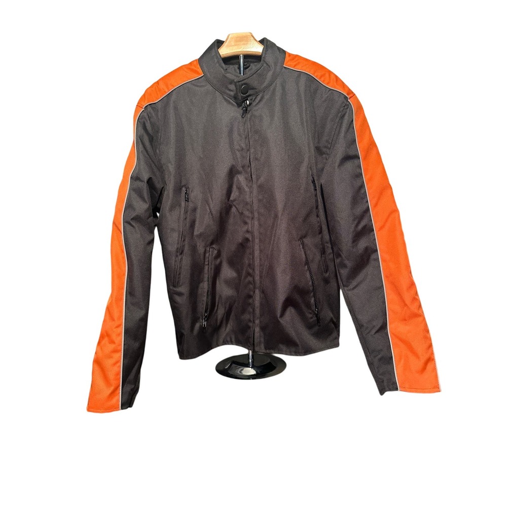 House of Leather Men’s motorcycle Jacket Size L W/Zip Out Liner